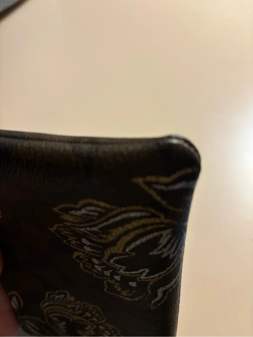 Coach Corner Zip Wristlet in Signature Canvas with Tulip Print RARE ECU